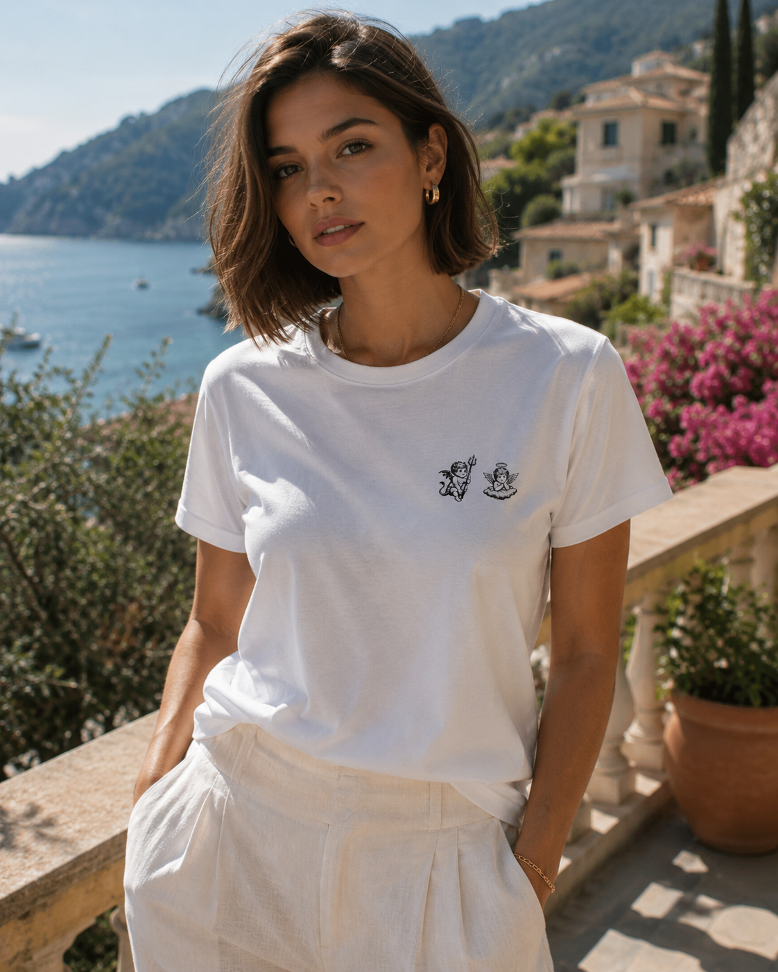 Damen T-Shirt Angel & Devil – PRIVE COLLECTIVE