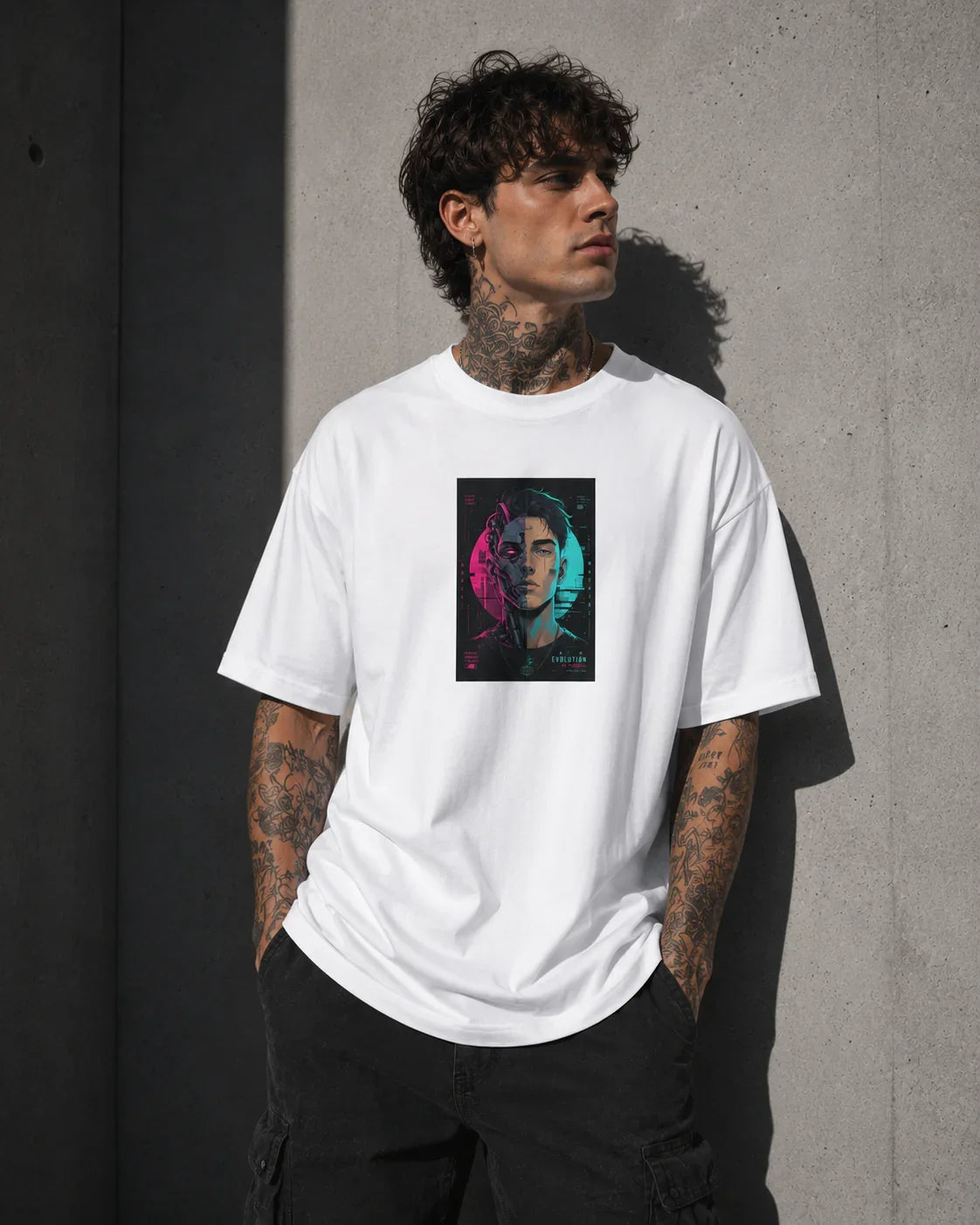 Oversized T-Shirt Face PRIVE COLLECTIVE