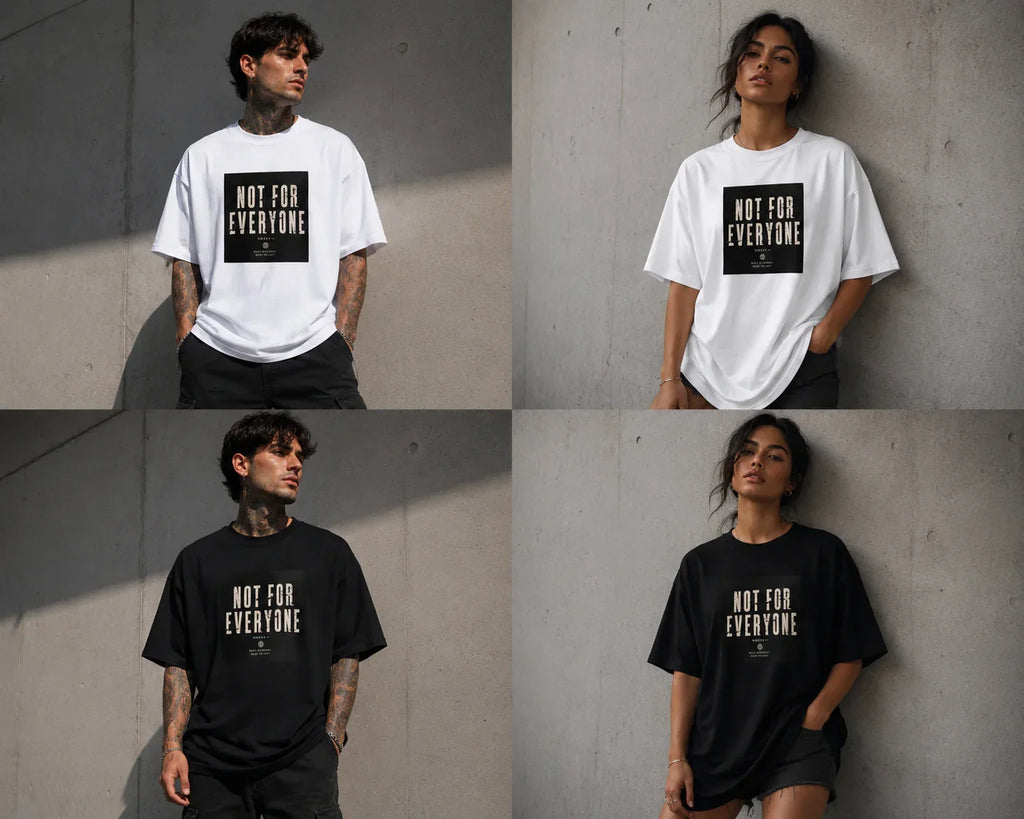 organic oversized high neck t-shirt Not for Everyone