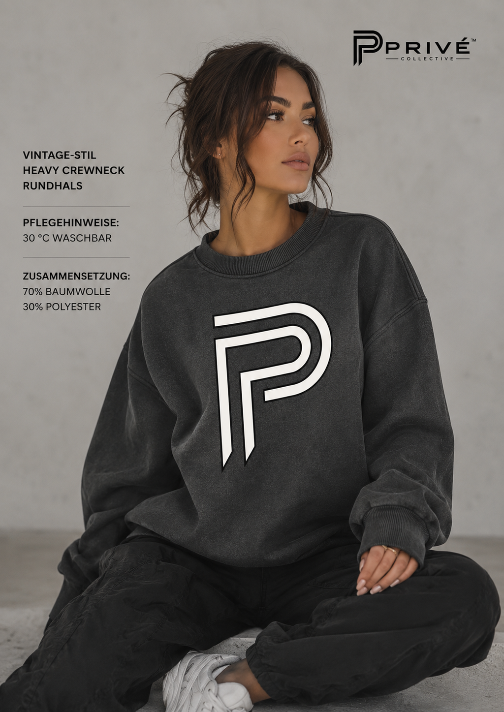 Oldschool - Premium Woman Vintage Heavy Crewneck