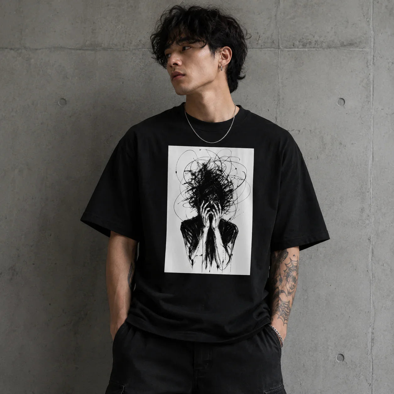 Oversized T-Shirt The Black one PRIVE COLLECTIVE
