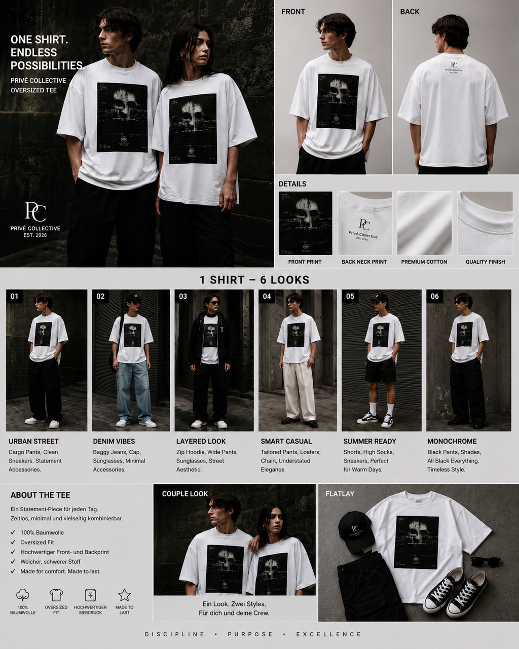 Le Témoin - Oversized Premium T-Shirt