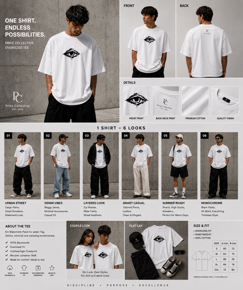 Le Regard- Oversized Premium T-Shirt