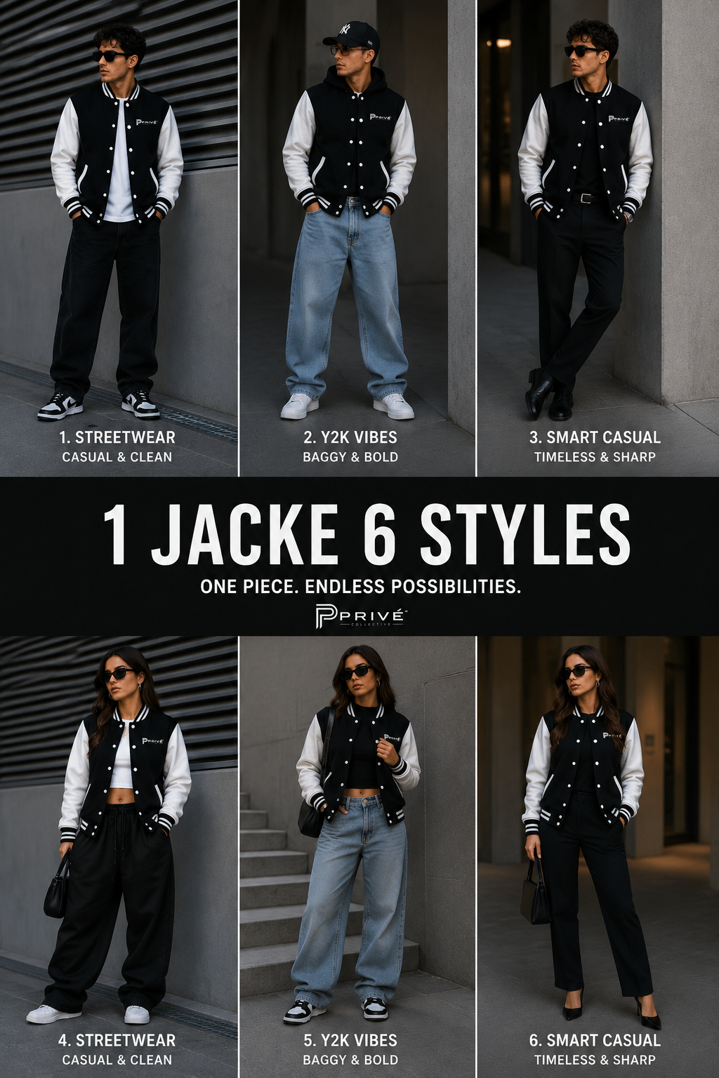 College Jacke - Premium College Unisex College Jacke