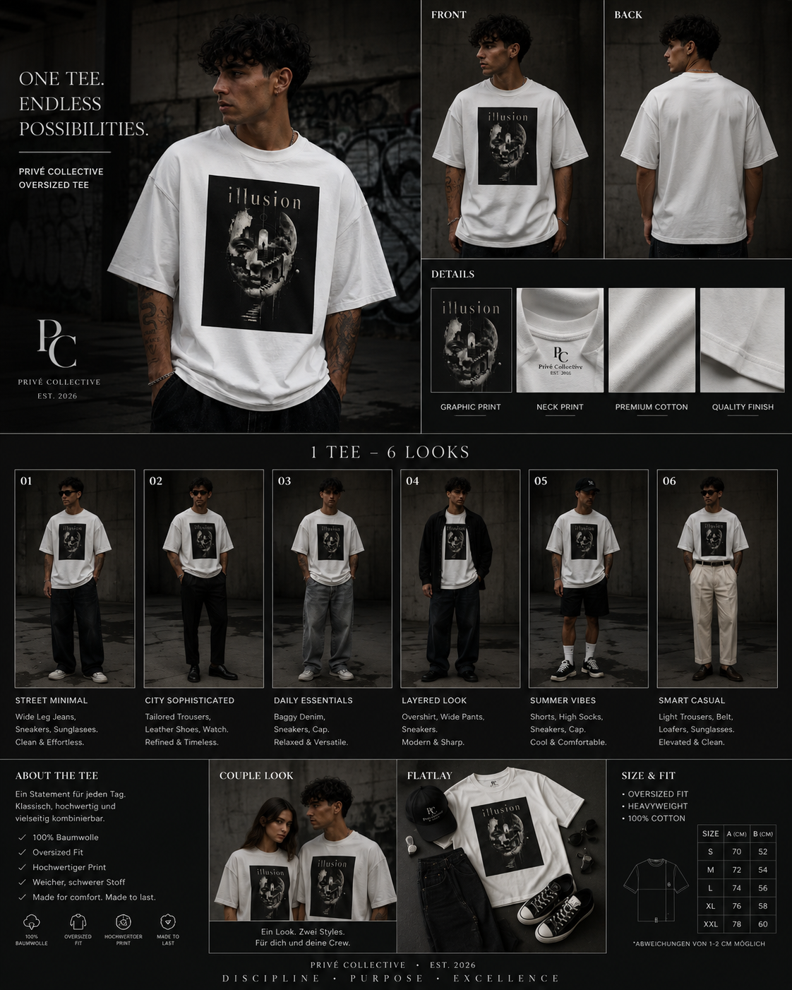 Les Apparences - Oversized Premium T-Shirt