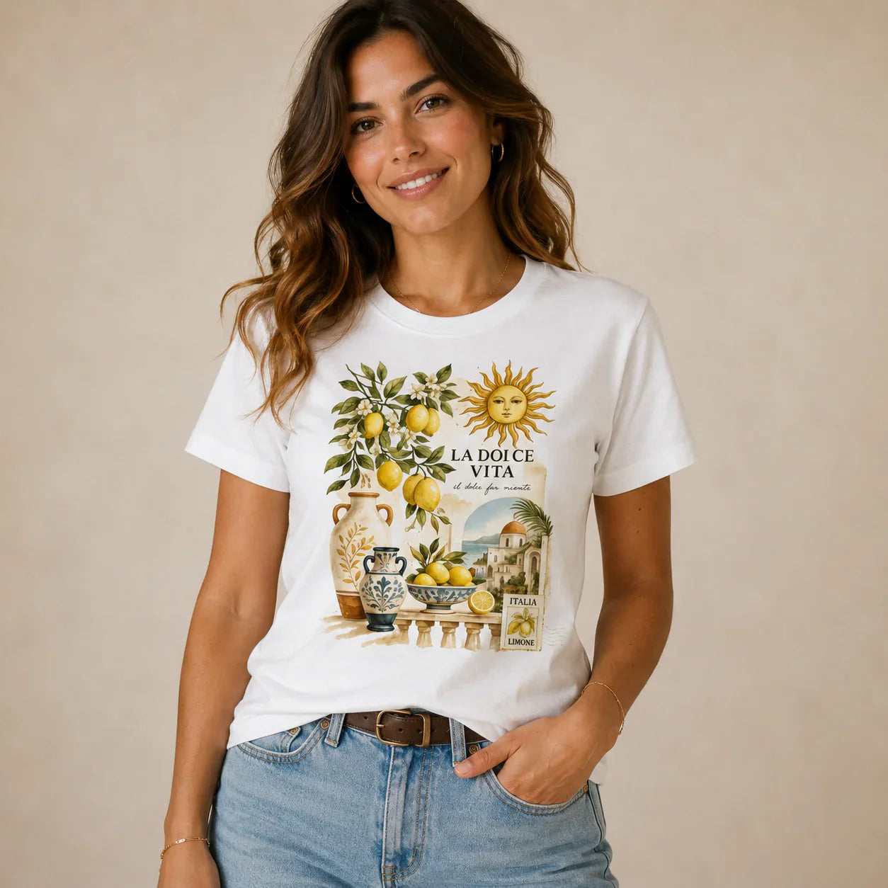Women T-Shirt La Dolce Vita