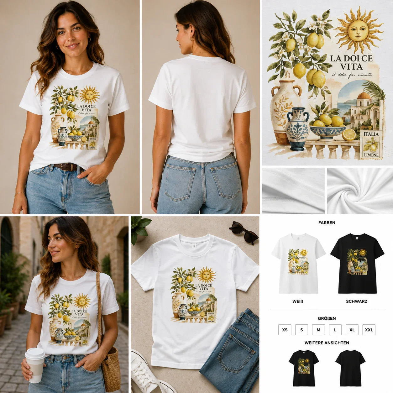 Women T-Shirt La Dolce Vita