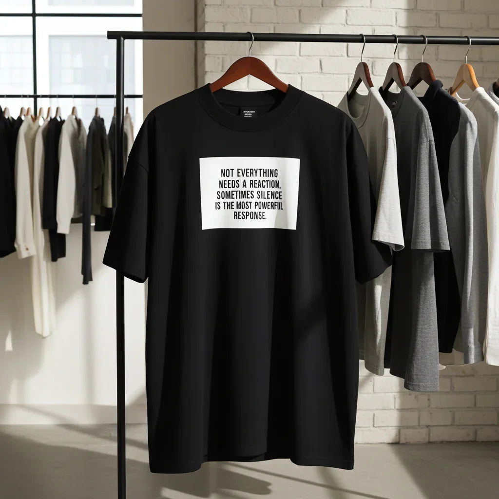 Oversized T-Shirt Not Everything PRIVE COLLECTIVE B&W EDITION