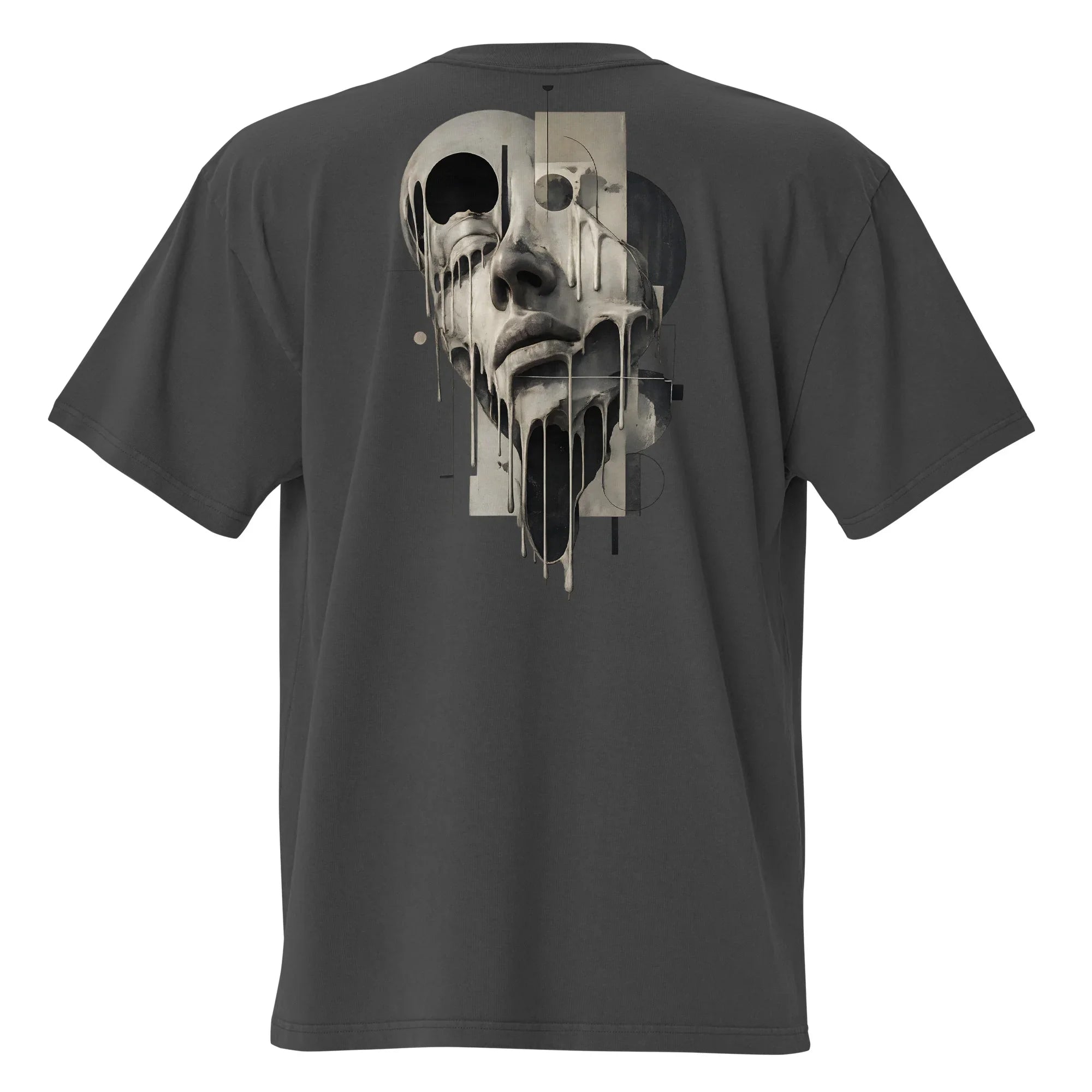 Oversized Faded Backprint T-Shirt- PRIVE COLLECTIVE