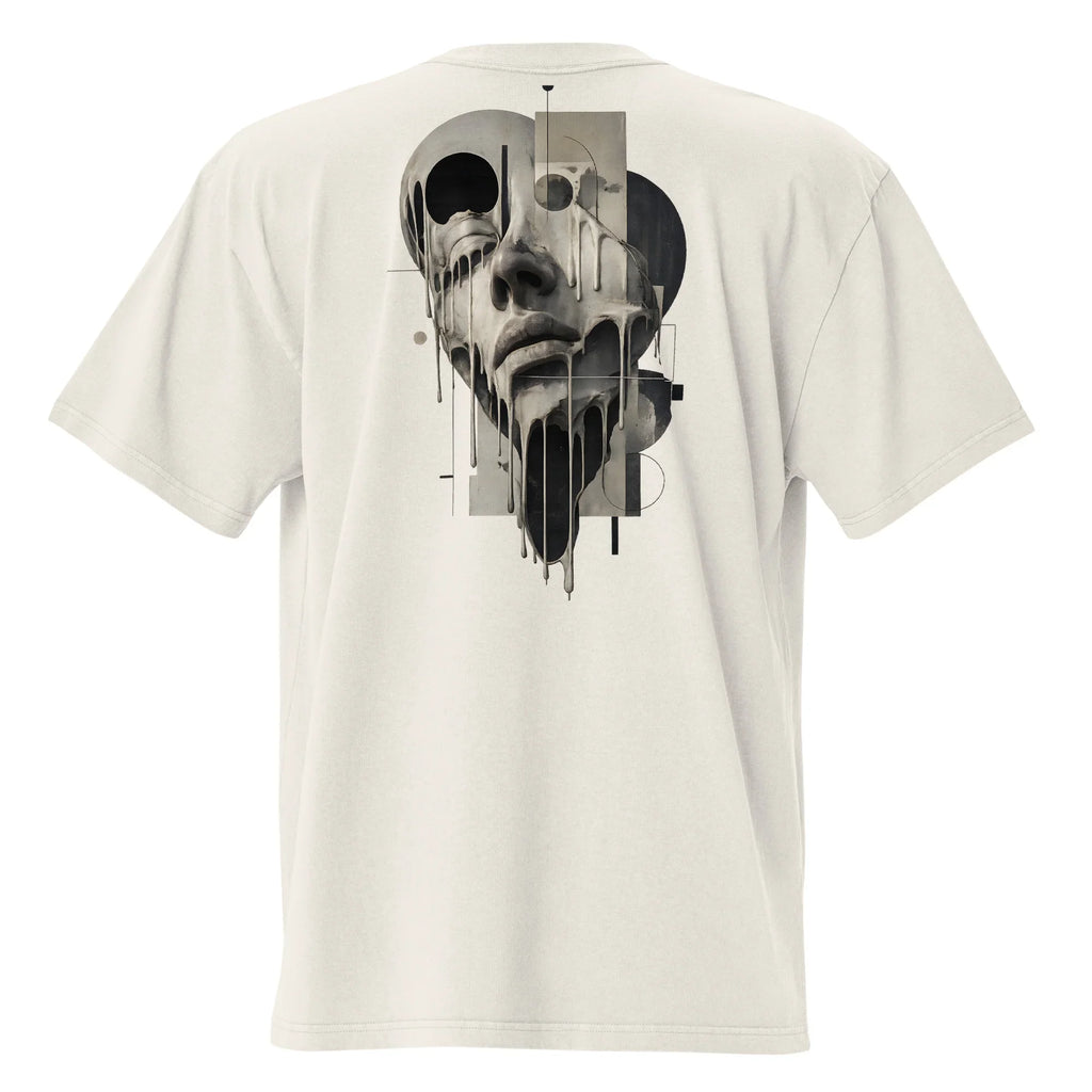 Oversized Faded Backprint T-Shirt- PRIVE COLLECTIVE