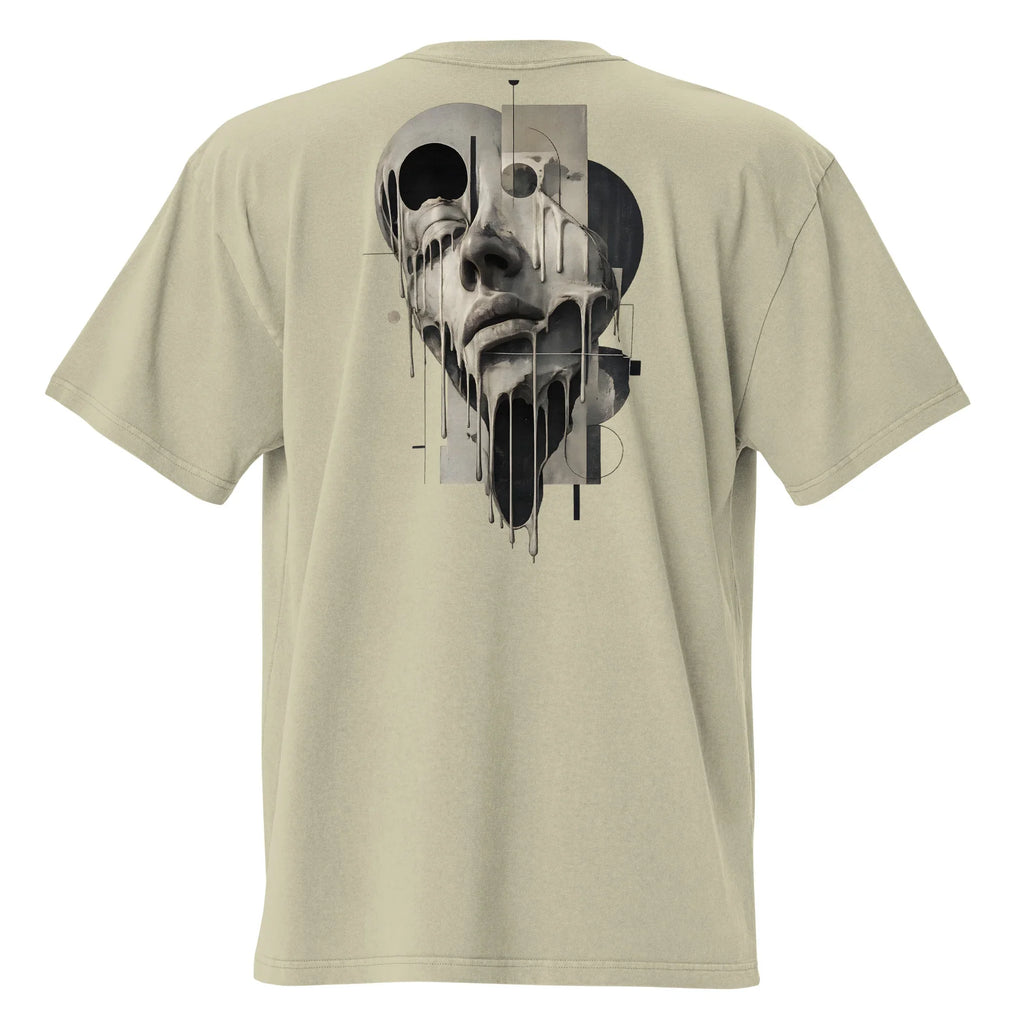 Oversized Faded Backprint T-Shirt- PRIVE COLLECTIVE