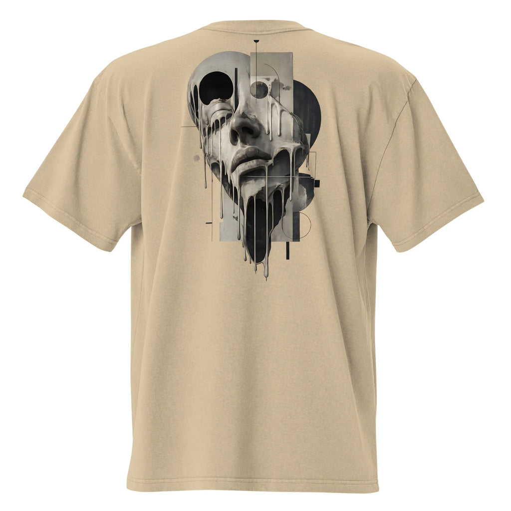 Oversized Faded Backprint T-Shirt- PRIVE COLLECTIVE
