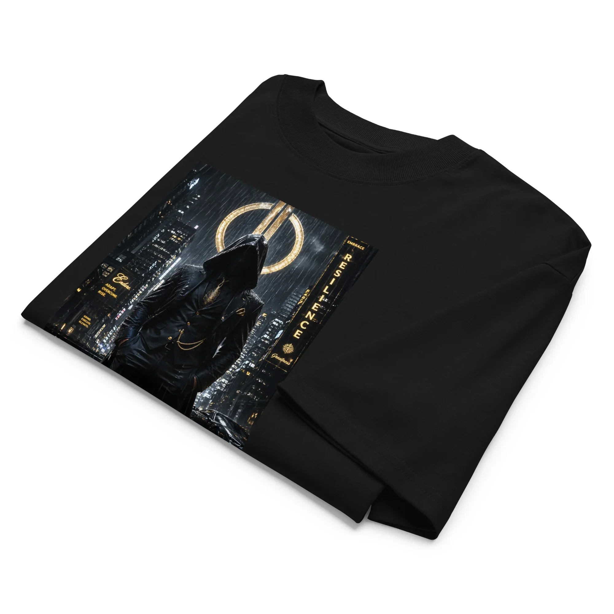 organic oversized high neck t-shirt Outlaw