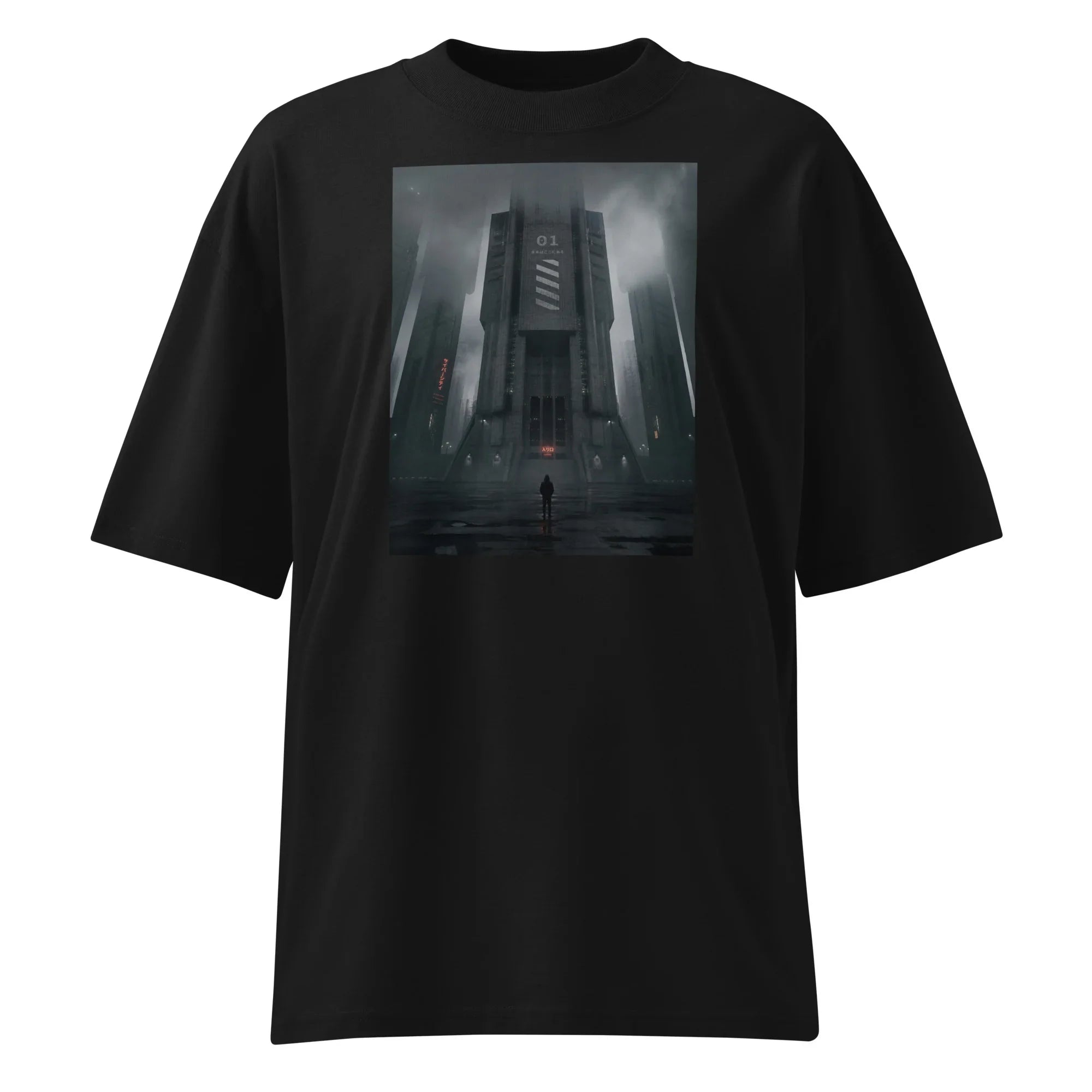 Oversized T-Shirt Tower Abstrakt