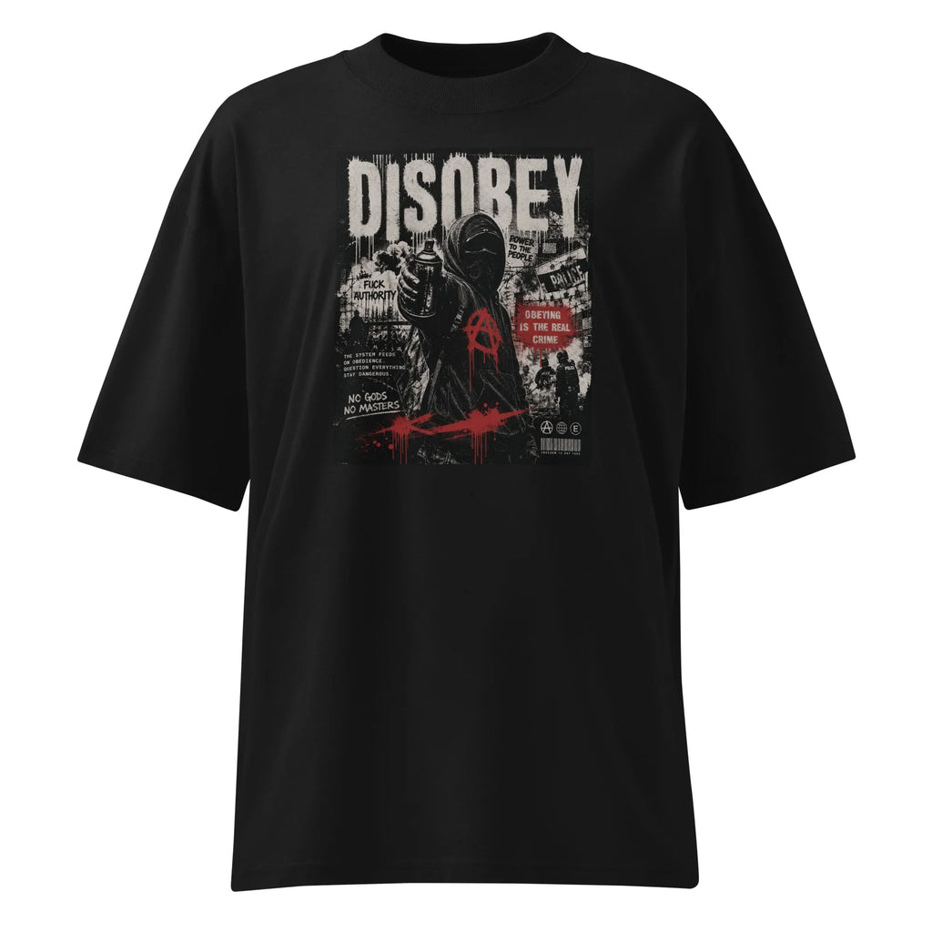 Oversized T-Shiert Disobey Abstrakt