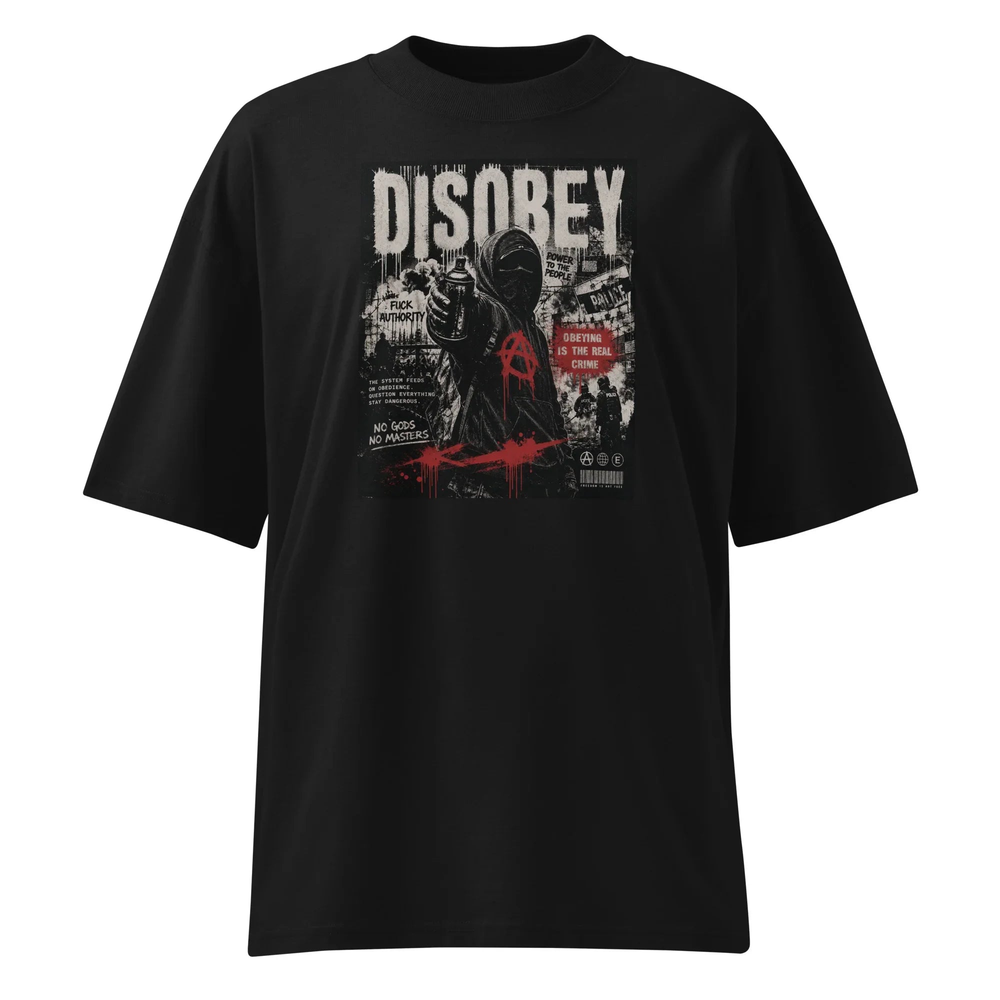 Oversized T-Shiert Disobey Abstrakt