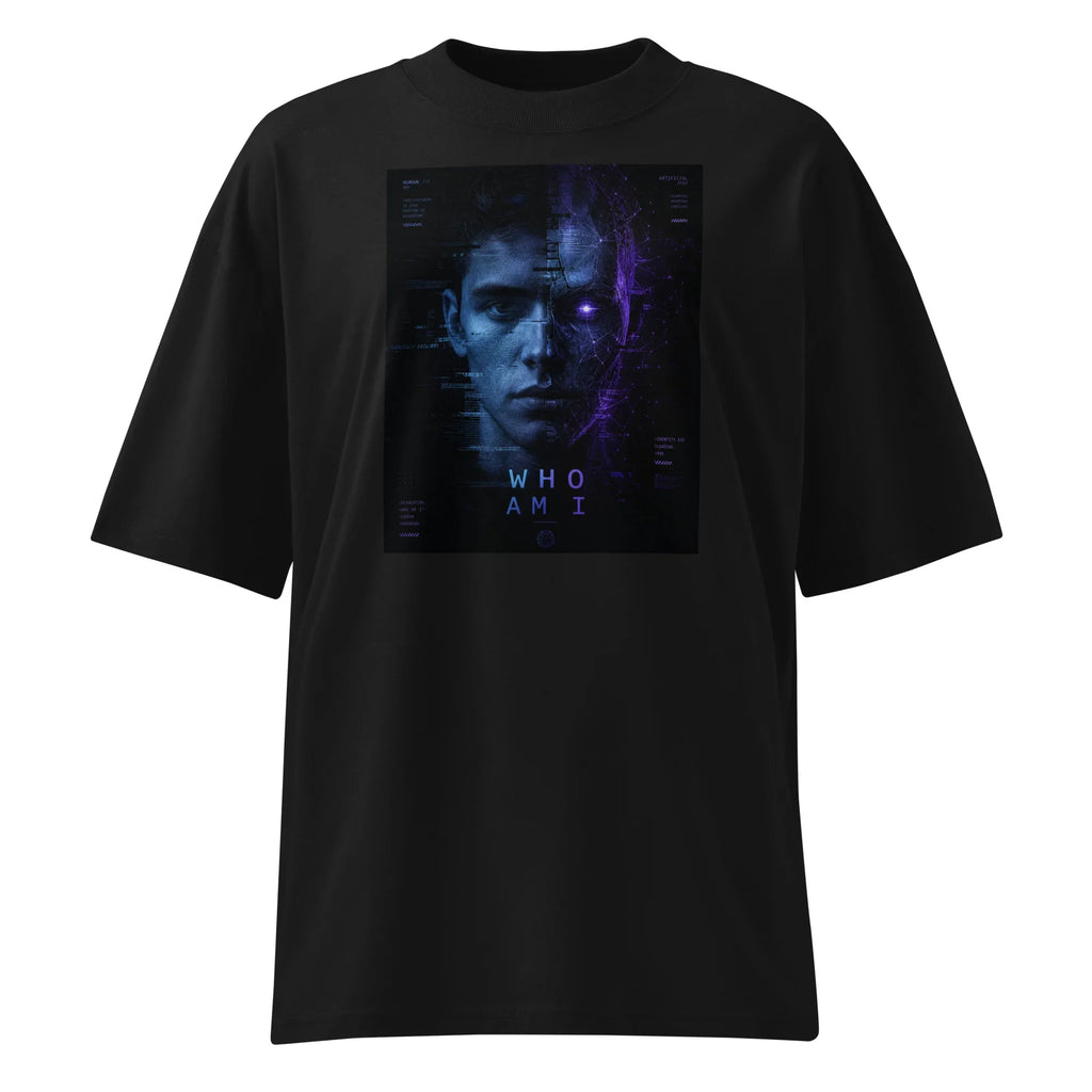 Oversized T-Shirt Who am I Abstrakt