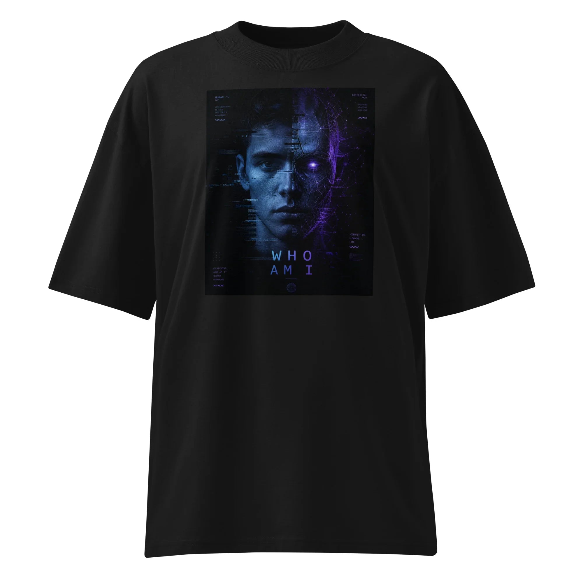 Oversized T-Shirt Who am I Abstrakt