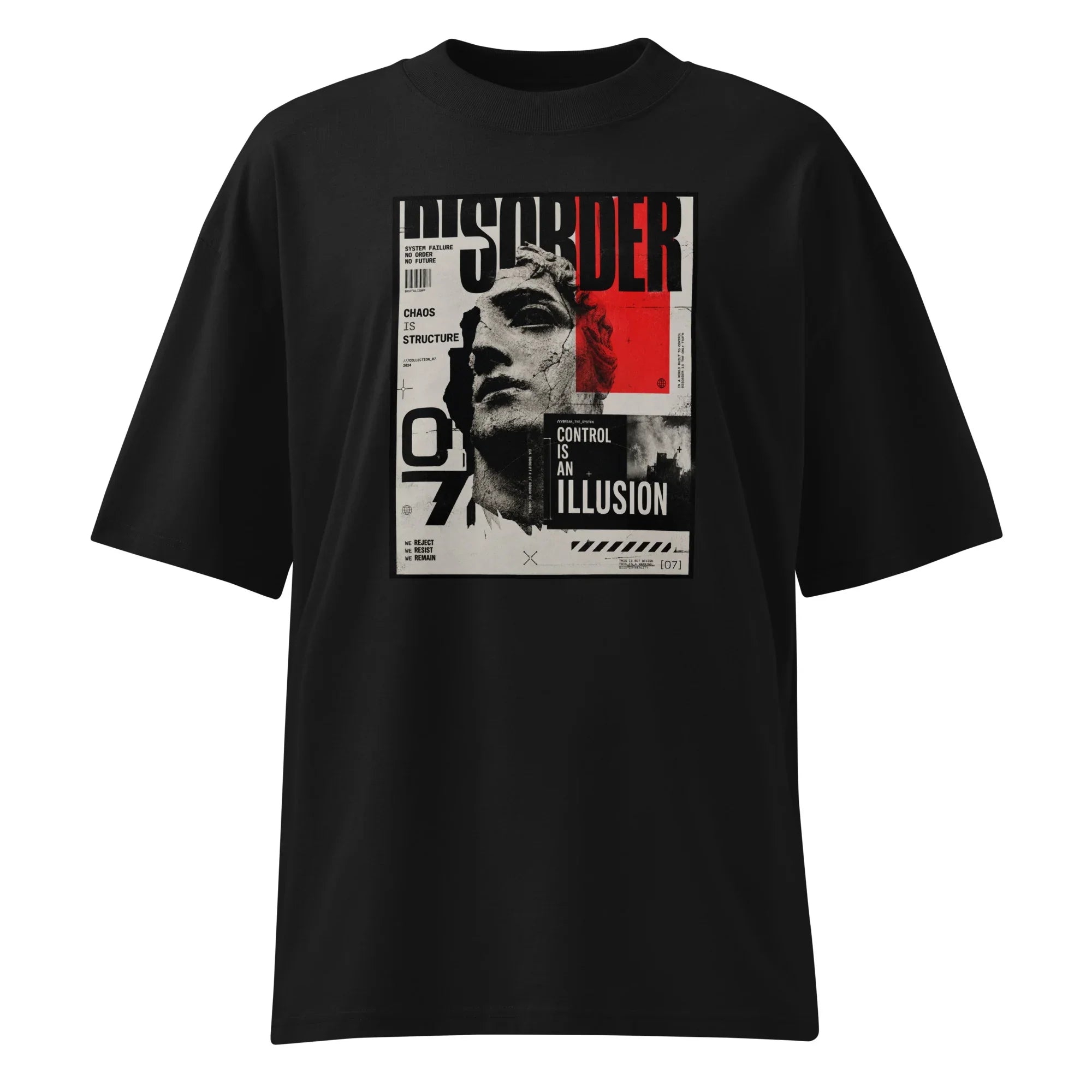 Oversized T-Shirt Disorder Abstrakt
