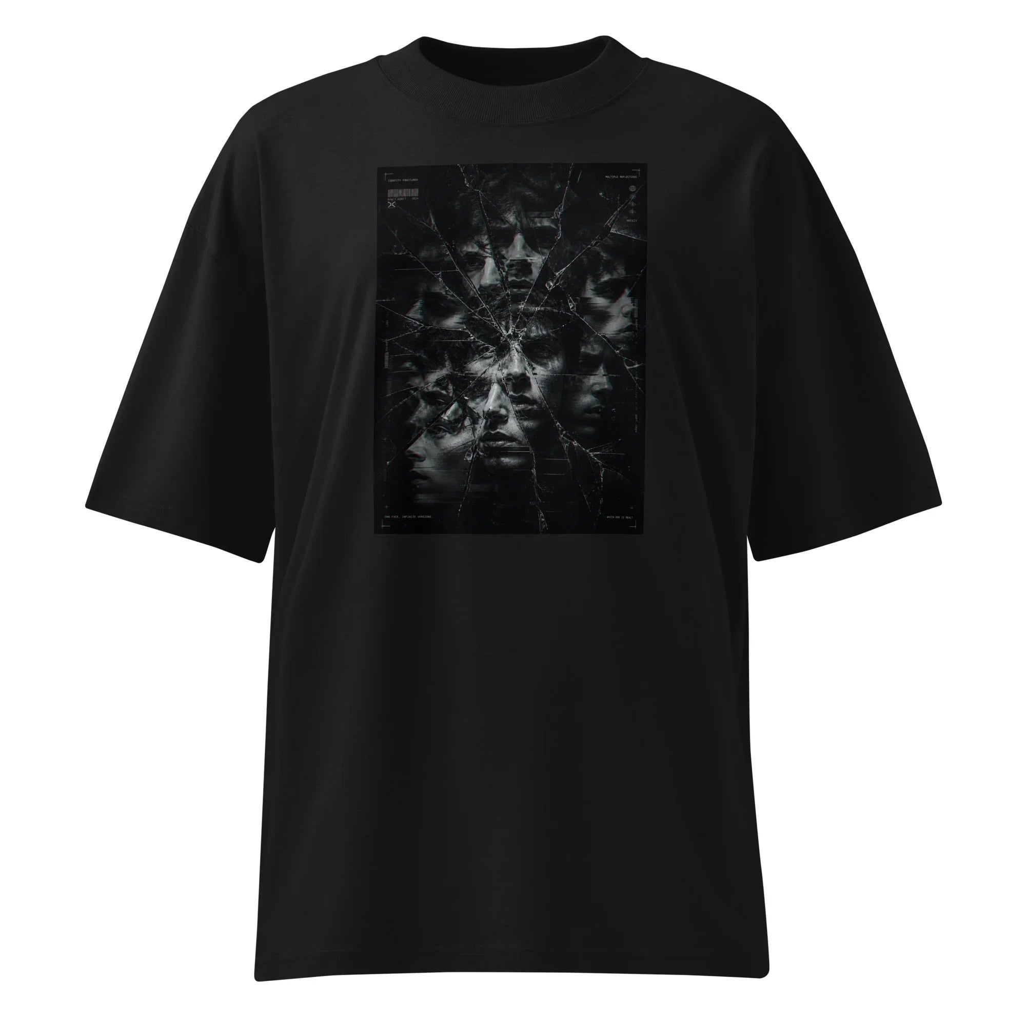 Oversized T-Shirt Face Mirrow Abstrakt