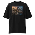 Oversized T-Shirt Octopus Abstrakt