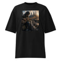 Unisex organic oversized high neck t-shirt