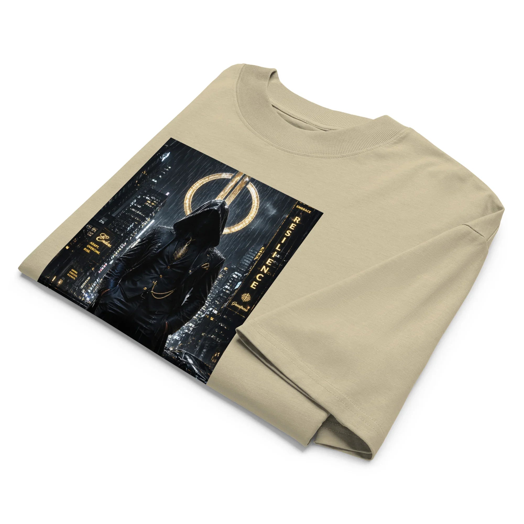 organic oversized high neck t-shirt Outlaw