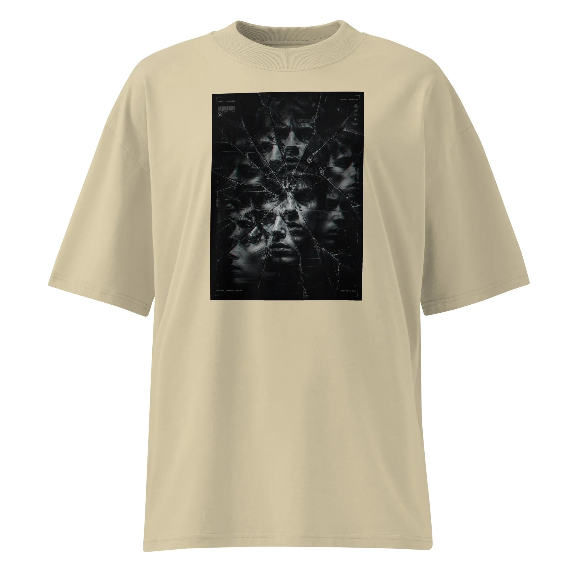 Oversized T-Shirt Face Mirrow Abstrakt