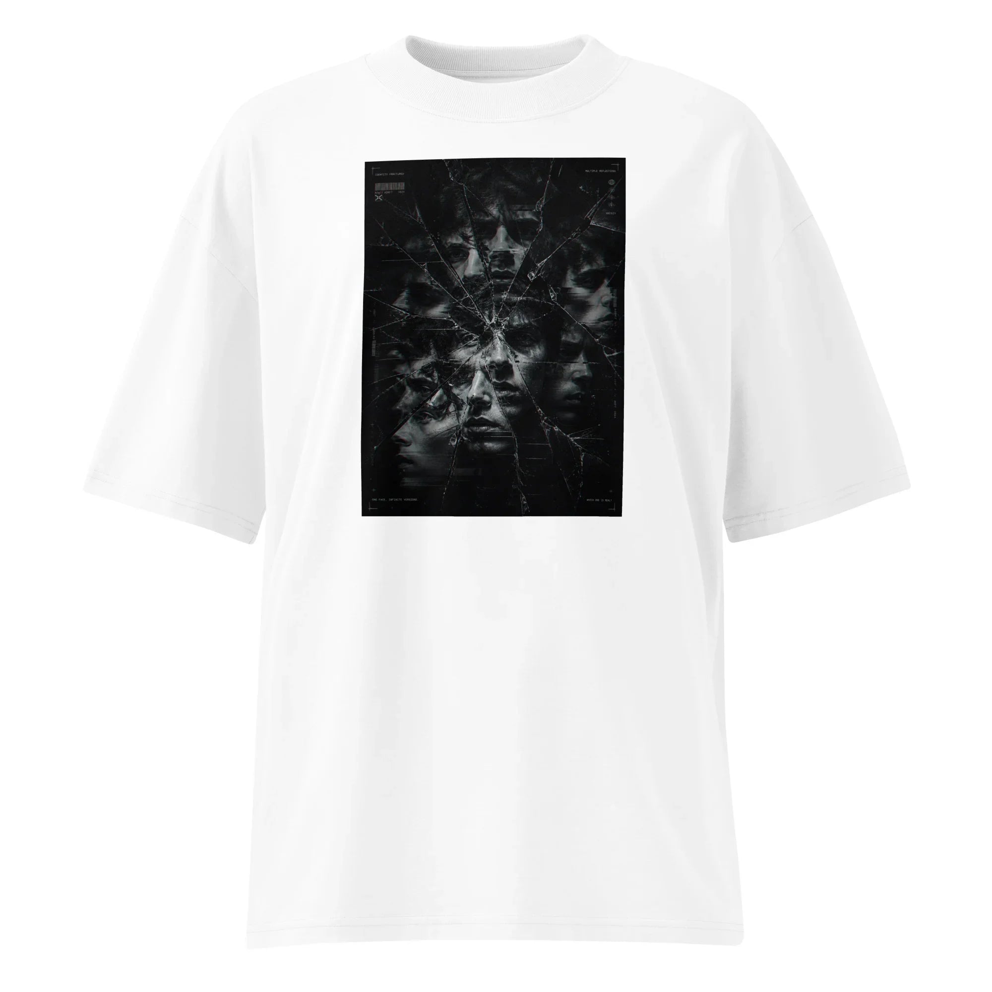 Oversized T-Shirt Face Mirrow Abstrakt