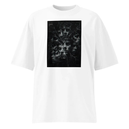 Oversized T-Shirt Face Mirrow Abstrakt