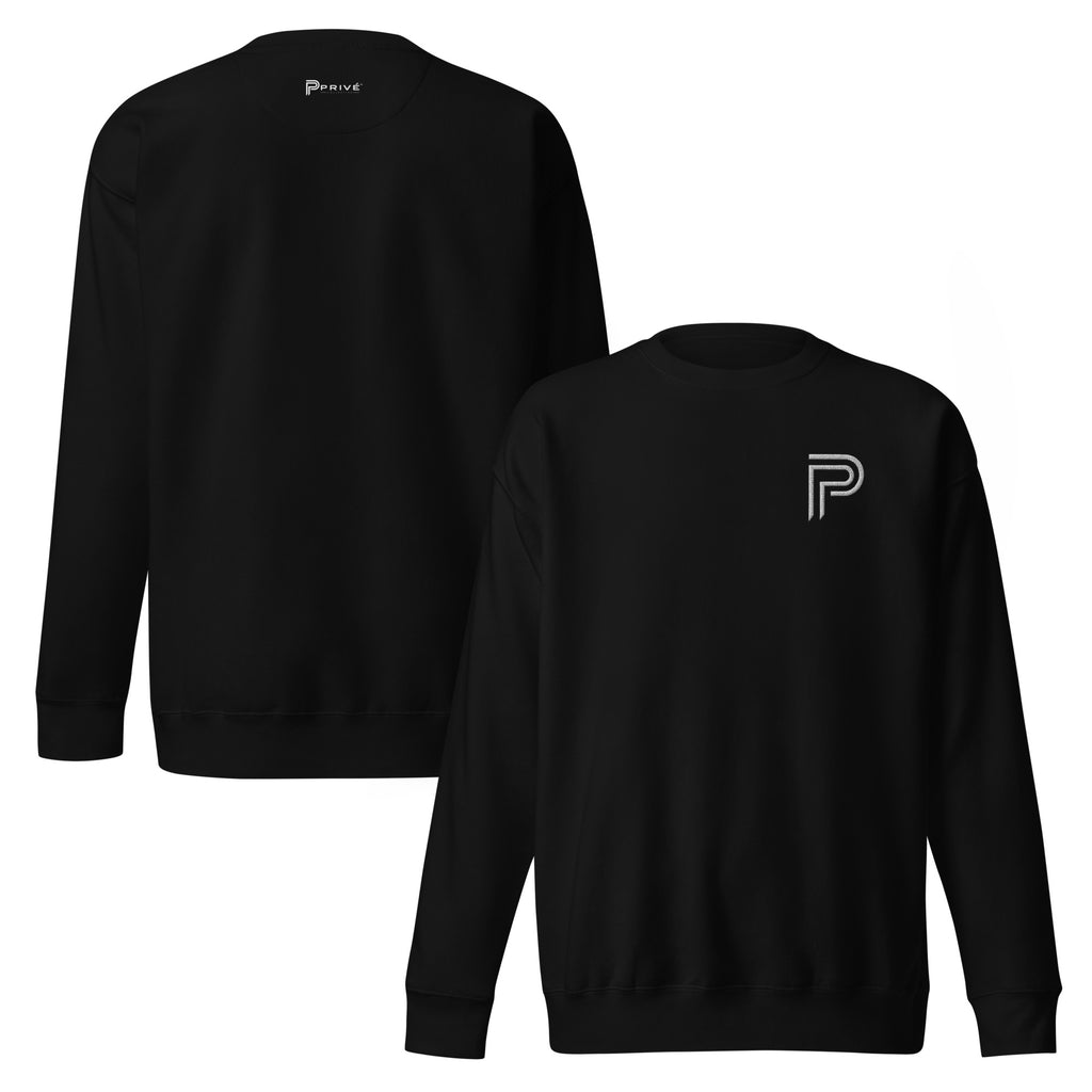 Prive - Premium Sweatshirt mit gesticktem Logo